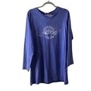 Noisy May t-shirt dress with cherub motif in washed purple‎ small NWT